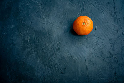 High angle view of oranges on table