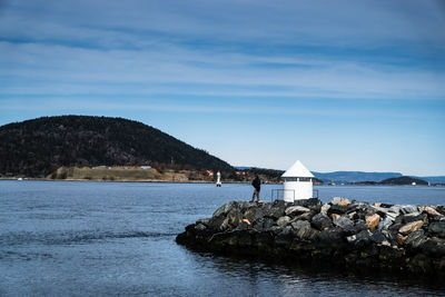 Scenic view of sea against sky