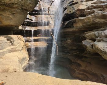 View of waterfall