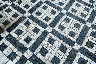 Full frame shot of tiled floor