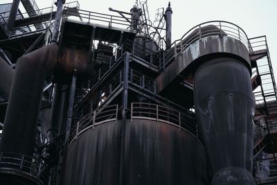 Low angle view of industrial installation 