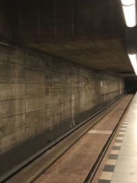 Railroad station platform