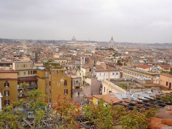 High angle shot of cityscape