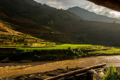 Scenic view of landscape against sky