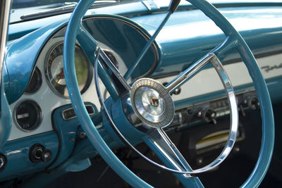 Close-up of vintage car