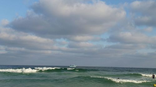 Scenic view of sea against sky