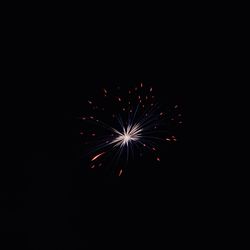 Low angle view of firework display