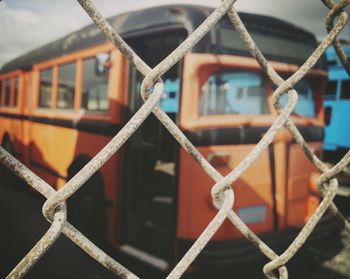 Close-up of chainlink fence