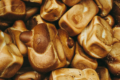 Full frame shot of cupcakes