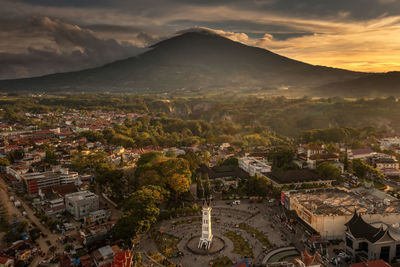 Jam gadang, bukittinggi landmark, indonesia  