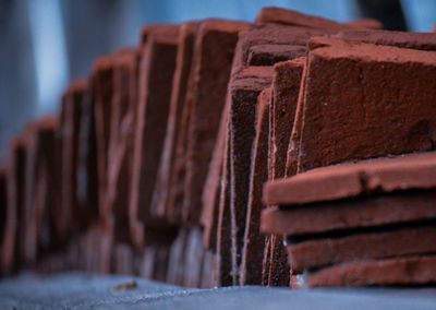 Close-up of rusty stack