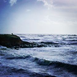 Scenic view of sea against sky