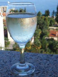 Close-up of drink on table