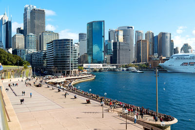 View of modern buildings in city