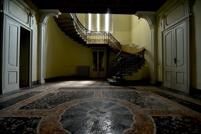 Empty corridor of building