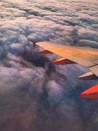 Aerial view of cloudscape