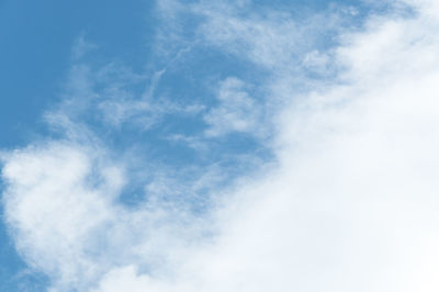 Low angle view of clouds in sky