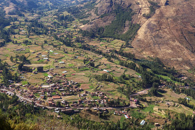 High angle view of townscape