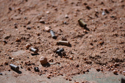 Close-up of sand on beach