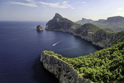 Panoramic view of es colomer, mallorca, spain