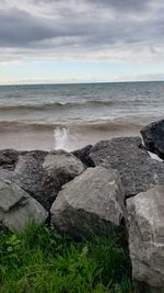 Scenic view of sea against sky