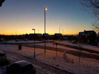 View of railroad tracks against clear sky