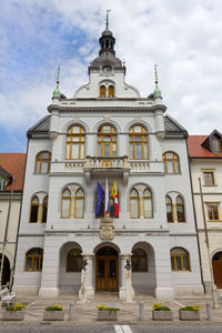 Low angle view of building against sky