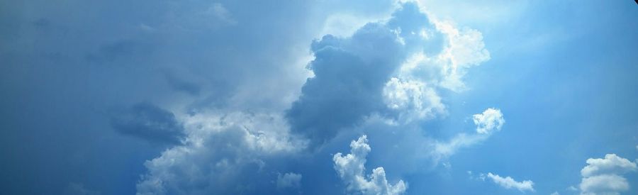 Low angle view of cloudy sky