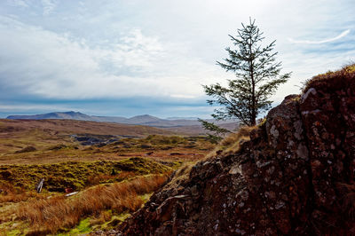 Scenic 
 landscape against sky