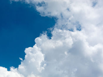 Low angle view of clouds in sky