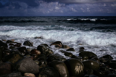 Scenic view of sea against sky