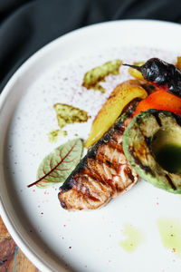 Close-up of food in plate