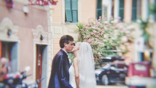 Young woman looking at camera