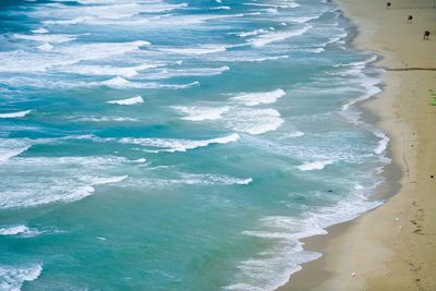 High angle view of beach