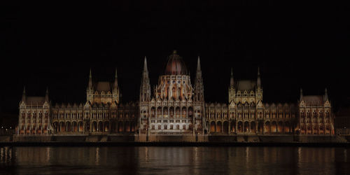 Parlamenti of hungary in night projection