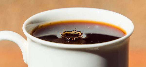 Close-up of coffee cup