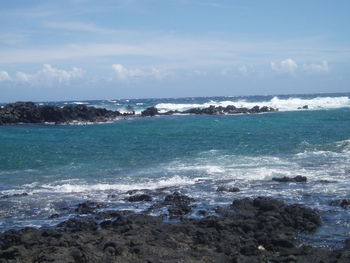 Scenic view of sea against sky