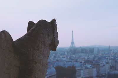 Panoramic view of a temple against sky in city