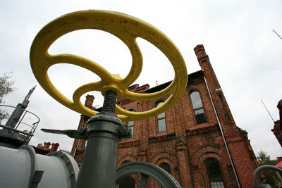 Low angle view of built structure against sky