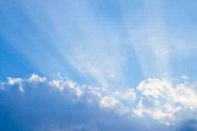 Low angle view of clouds in sky