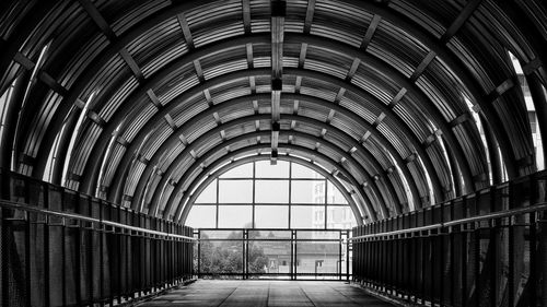 Interior of empty tunnel