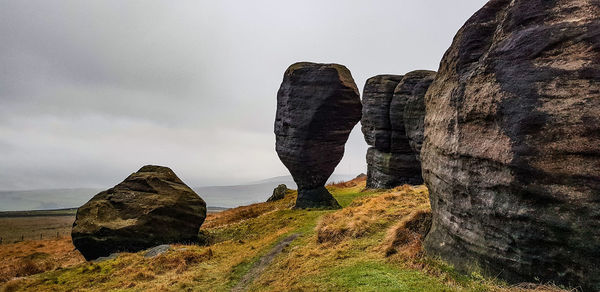 Rock formations at seaside