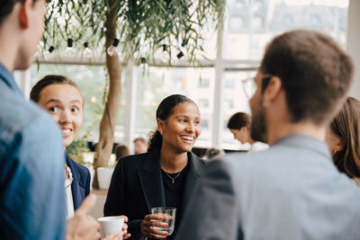 Portrait of a smiling young couple