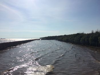 Scenic view of sea against sky