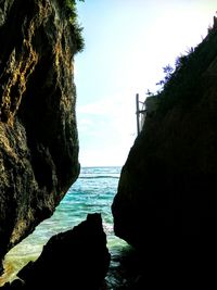 Scenic view of calm sea against sky