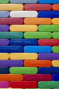 Full frame shot of colorful toy blocks