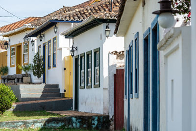 Exterior of residential building