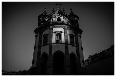 Low angle view of church against sky