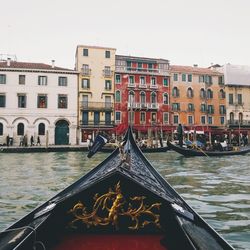 View of canal along buildings