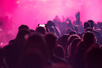 Crowd at music concert